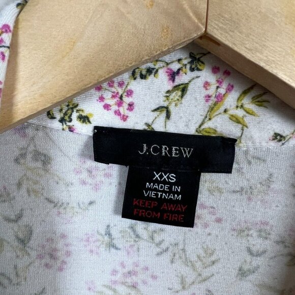 J.Crew Eco Dreamiest Short-Sleeve Pajama Set Size XXS Meadow Floral Lounge - Picture 3 of 14